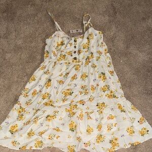 Yellow Floral Dress